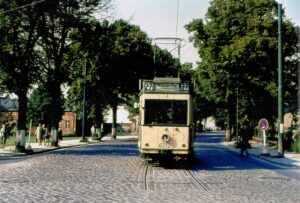 Alt-Buckower Heimat-Chronik, 4 Endhaltestelle derLinie 27 Buckower Damm 1964 (Archiv K.-H.Löschke)