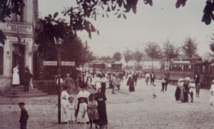 Eröffnung der elektrischen Straßenbahn von Buckow nah Berlin, 13.6.1913